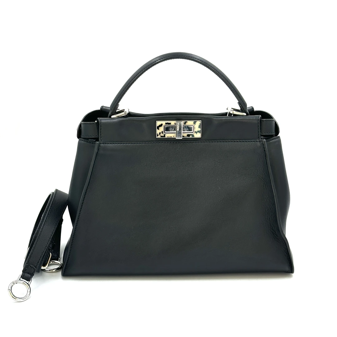 99新 FENDI/芬迪 Fendi 芬迪 peekafen 黑色中号