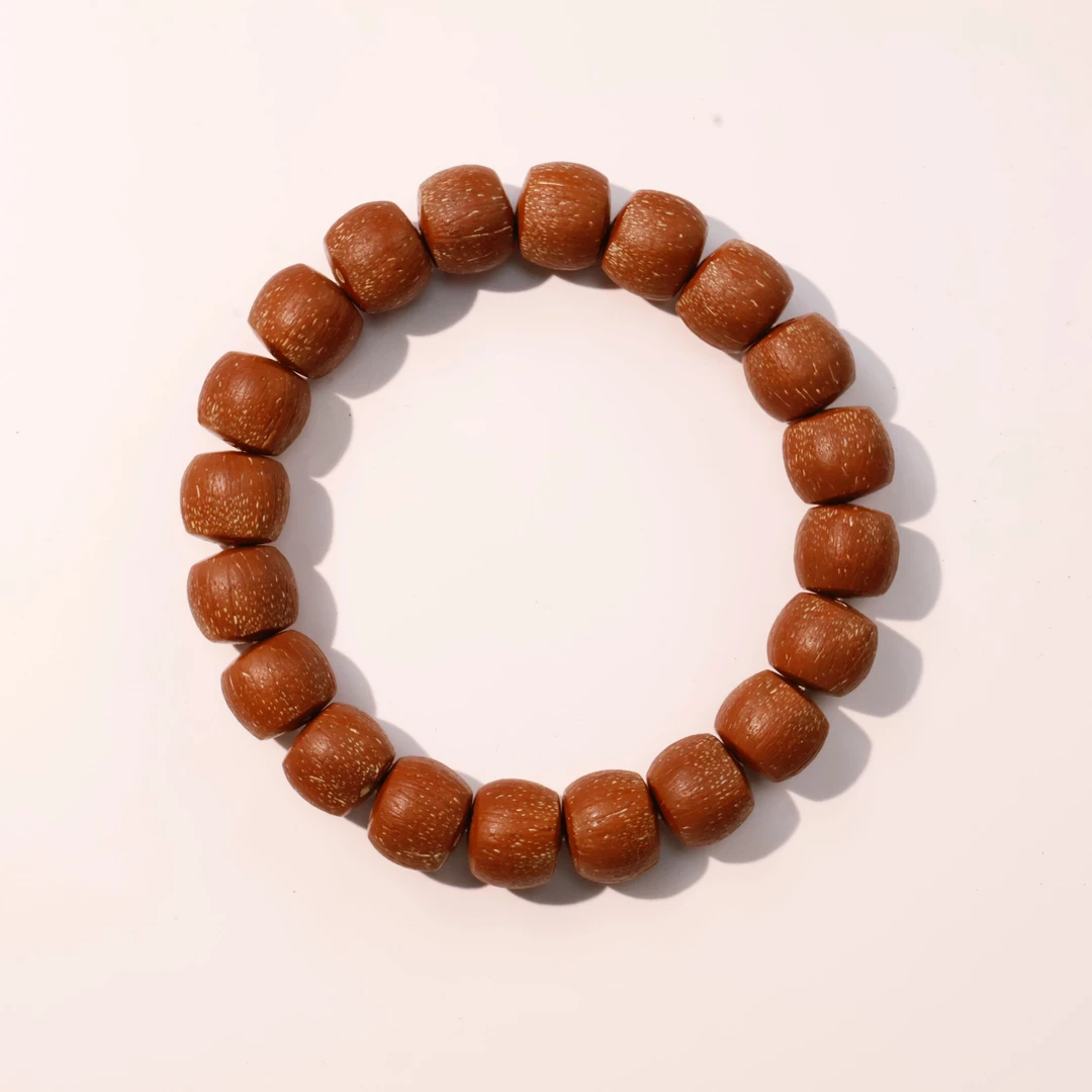 原皮紫金鼠老型直切手串 原生态三眼菩提籽单圈男女款文玩盘玩