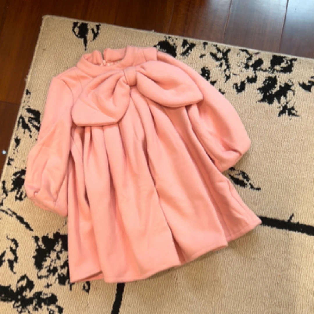 【编号R203】141590596-09-儿童蝴蝶结连衣裙-VOOTOO