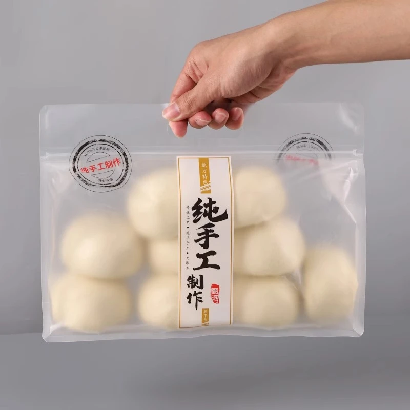 纯手工馒头包装袋包子打包袋自封袋专用食品级透明商用花卷烘焙