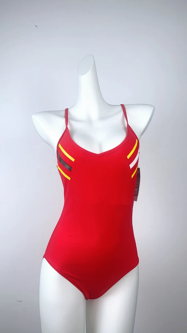 连体专业游泳衣竞技遮肚显露背运动泳装双层胸垫紧身新款修身