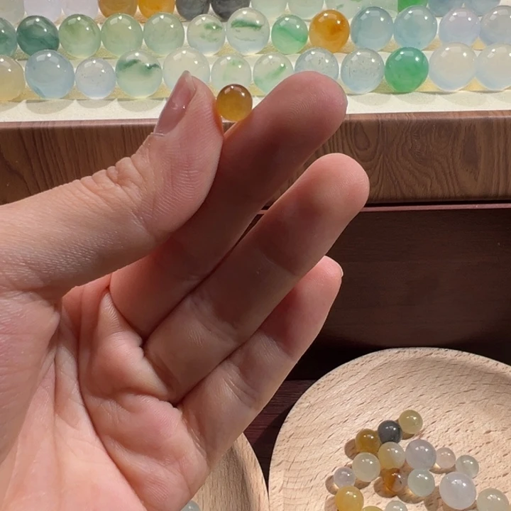 翡翠散珠天然缅甸翡翠A货6.3