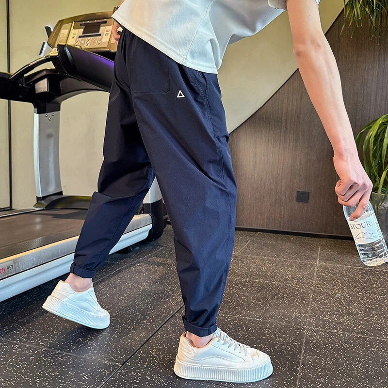 美式机能冰丝速干工装冲锋裤男士宽松2025春夏季薄款锥形休闲长裤