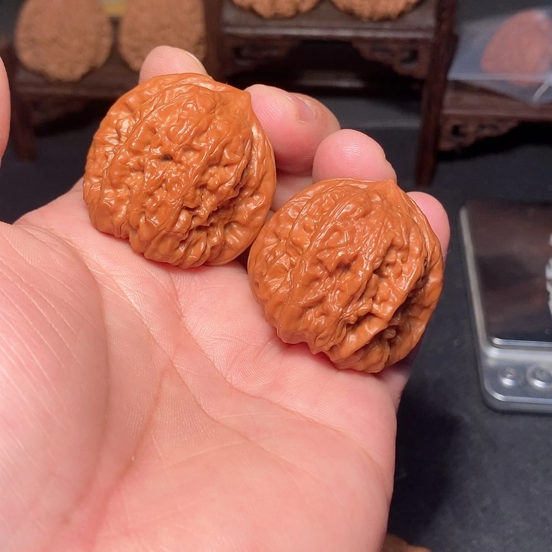 吊坠文玩核桃40尺，全品平谷凹底