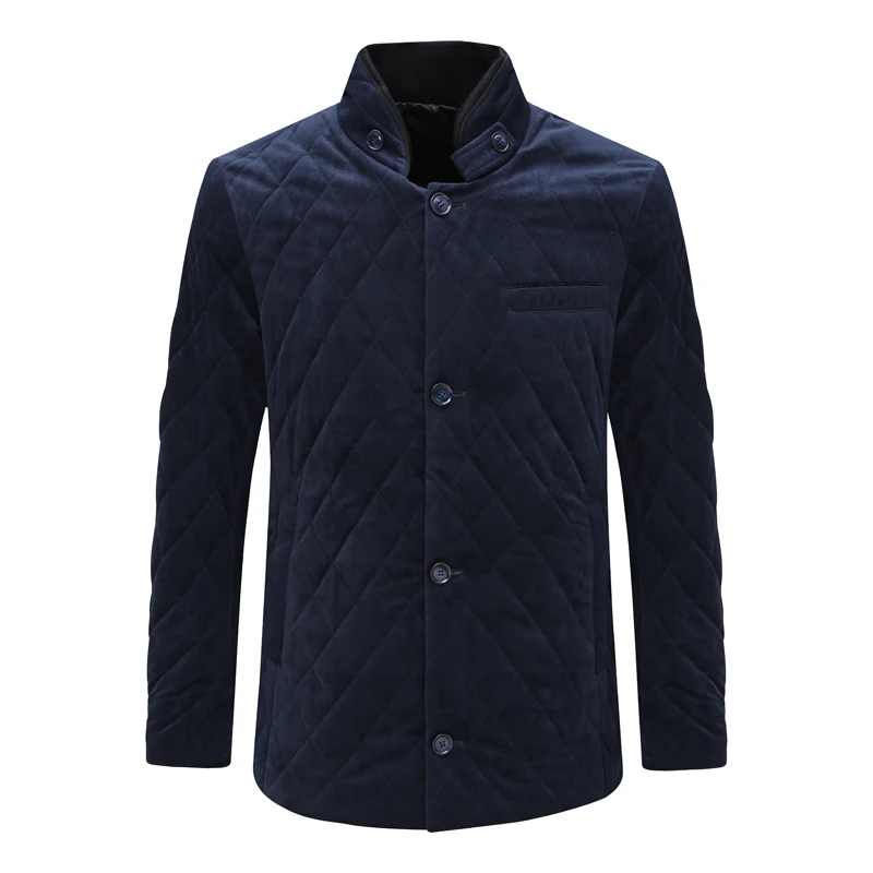 AB605邦纳秋冬款男式棉衣 拉链休闲保暖防风棉服外套 时尚都市