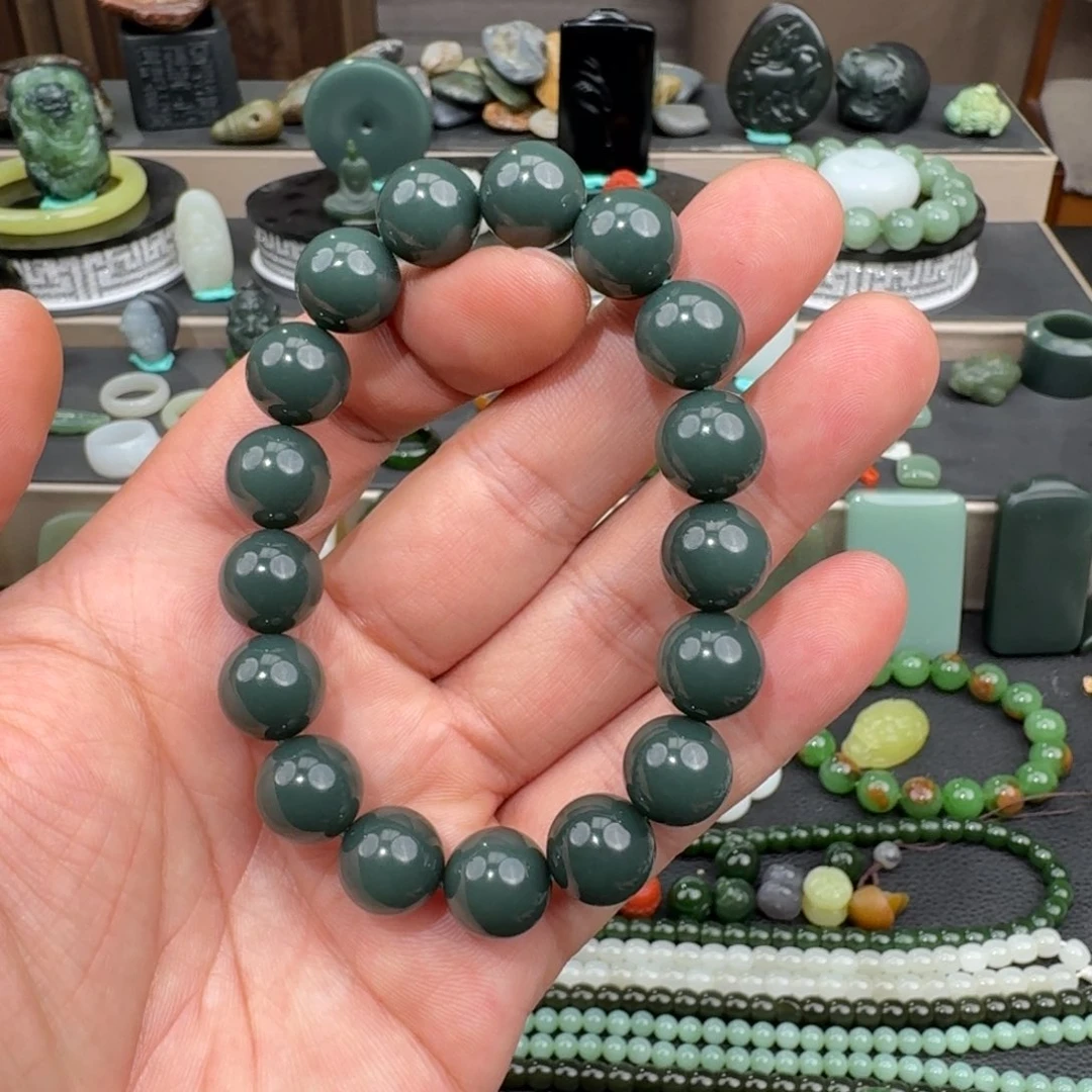 和田玉未镶嵌手链