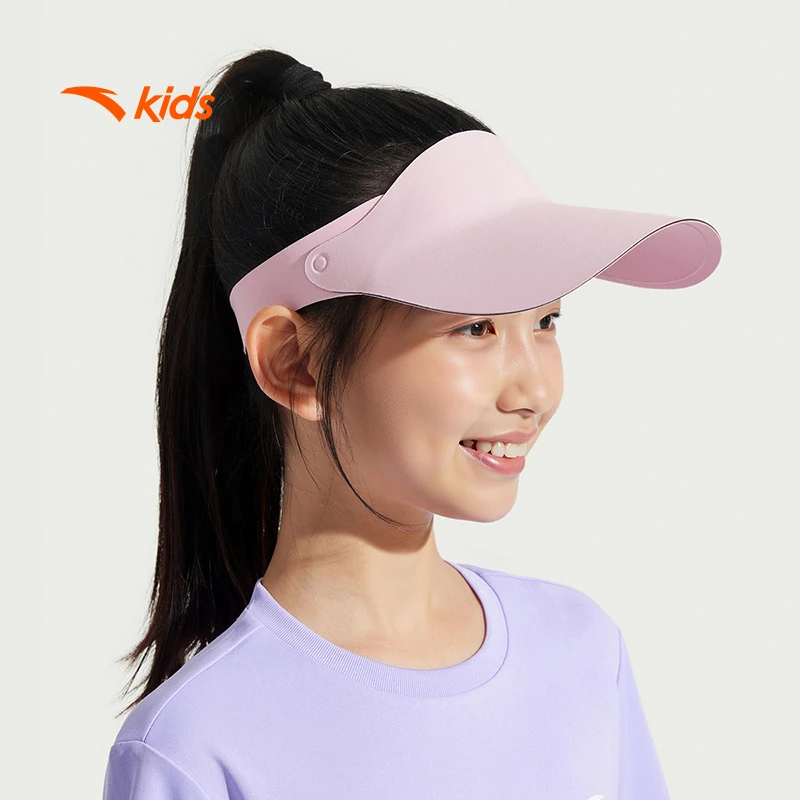 安踏儿童男女童空顶帽夏季新款正品舒适吸汗青少年户外运动遮阳帽