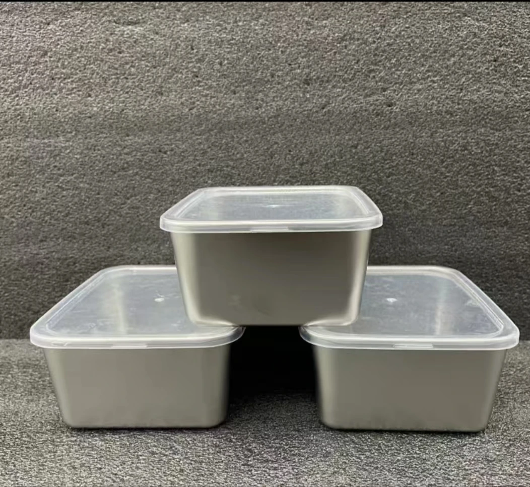 KP-007-三个装 带盖不锈钢保鲜盒