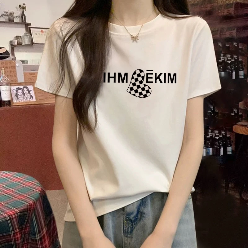 欧货纯棉短袖T恤女2025新款设计感夏季休闲宽松百搭打底小众上衣