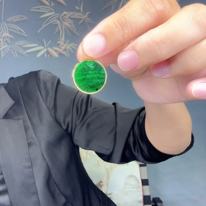 翡翠银S925镶嵌吊坠(不含链)特价