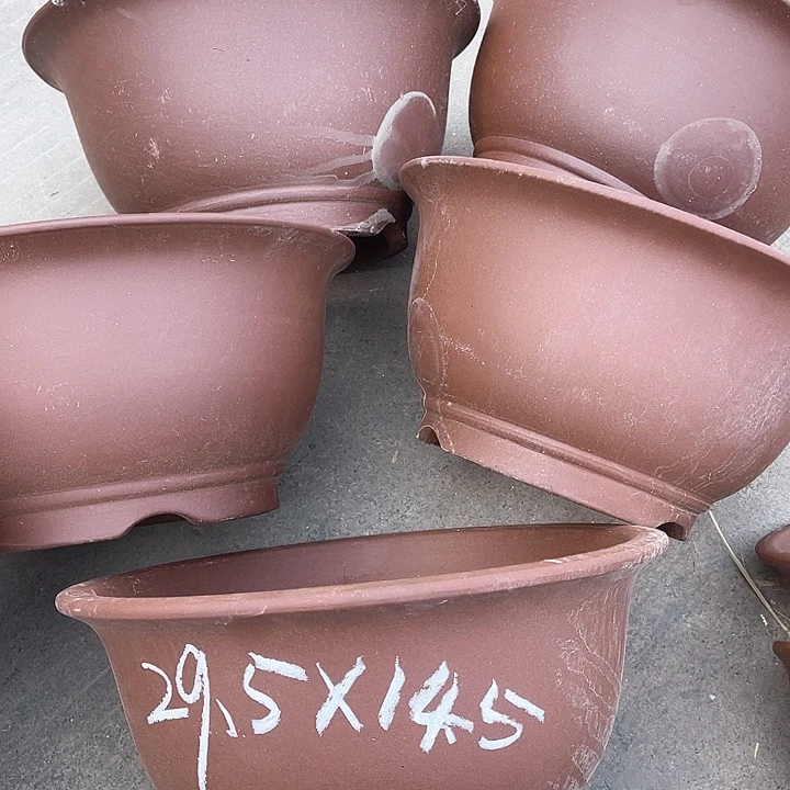 紫砂花盆100-5，29.5-14.5