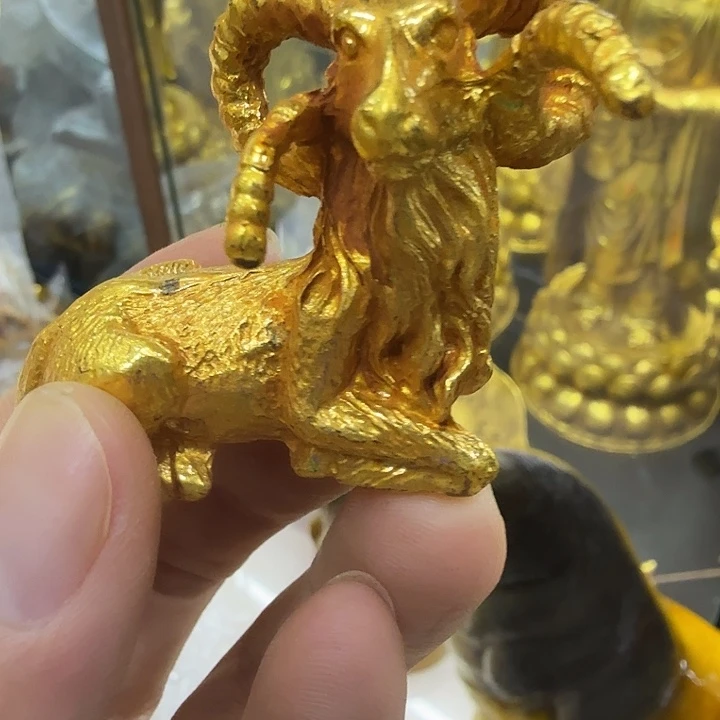鎏金小摆件羊一个