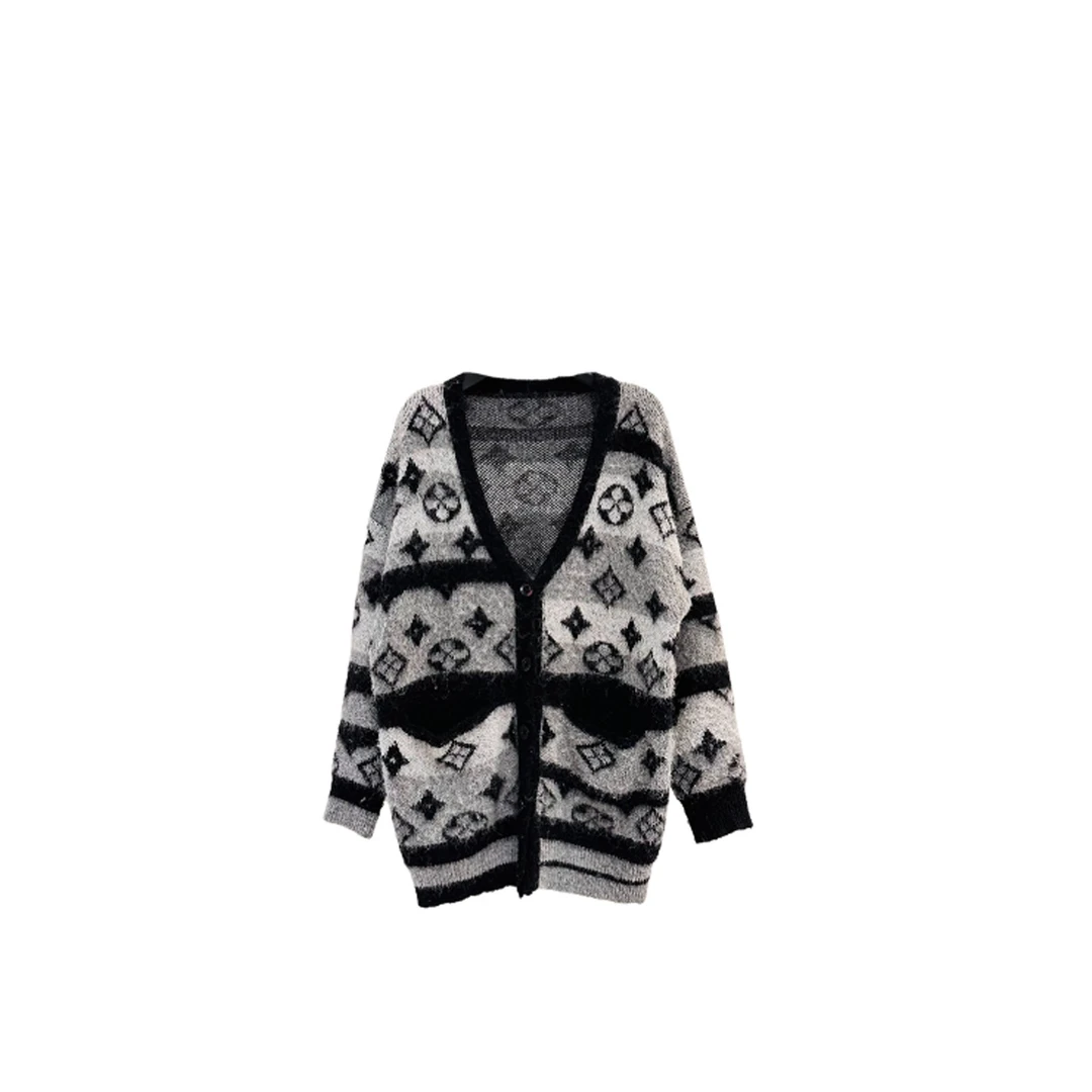 【月澜】秋冬新款F老钱风设计感慵懒宽松针织外套447号