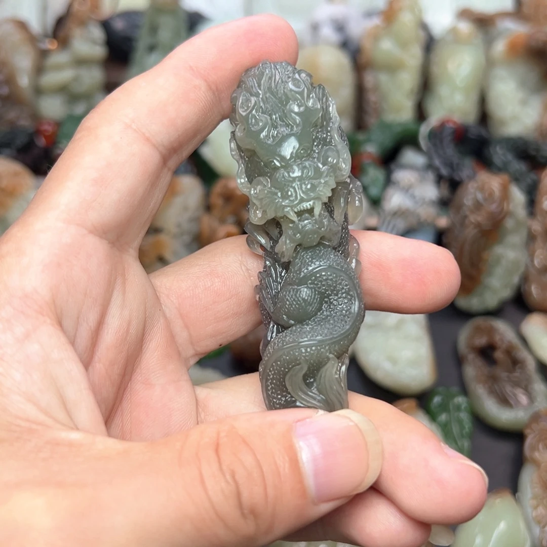 和田玉未镶嵌挂件