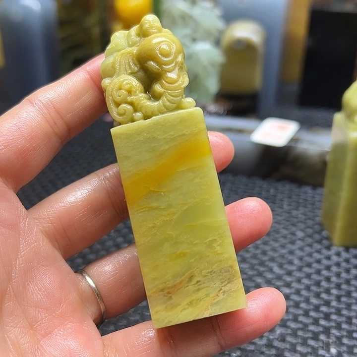且***歌青田石印章石印章石