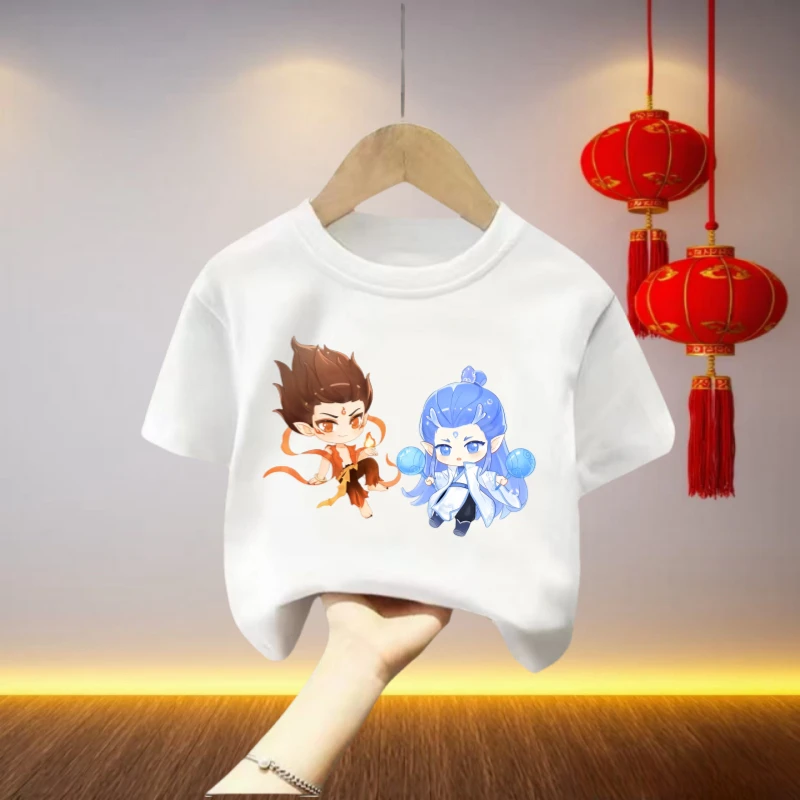 100纯棉男女童装短袖t恤2025夏季爆款儿童中大童宝宝可爱上衣服