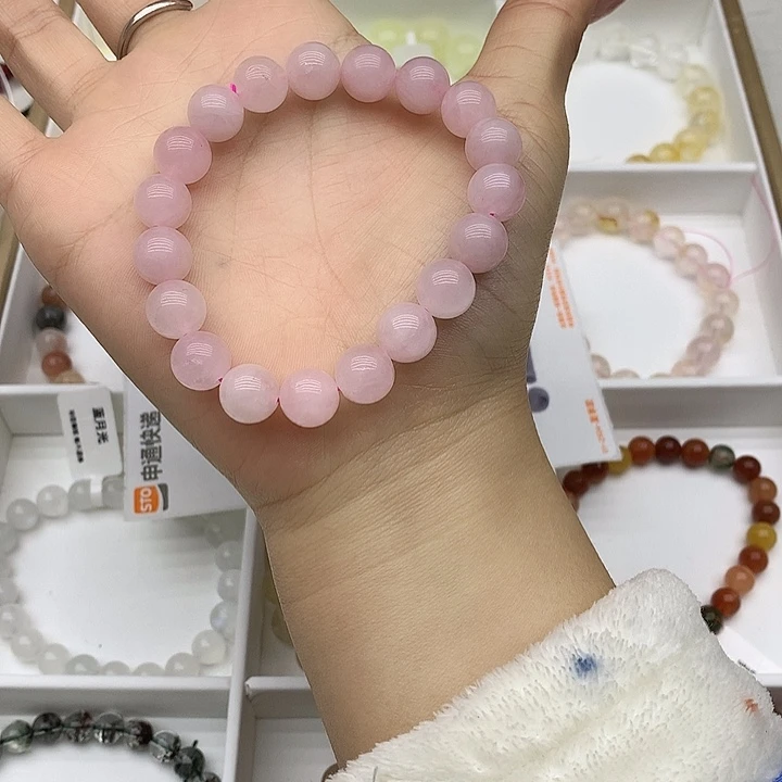 水晶手链未镶嵌芙蓉粉水