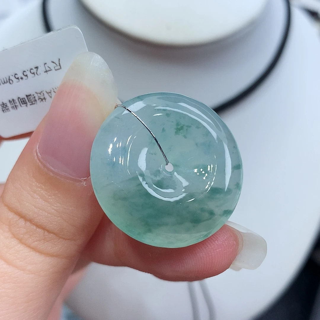 翡翠未镶嵌胸饰翡翠19，25.5/5.9