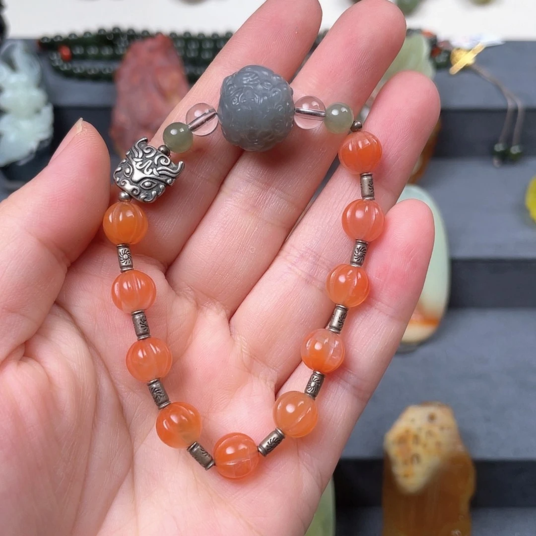 三***}手链未镶嵌和田玉