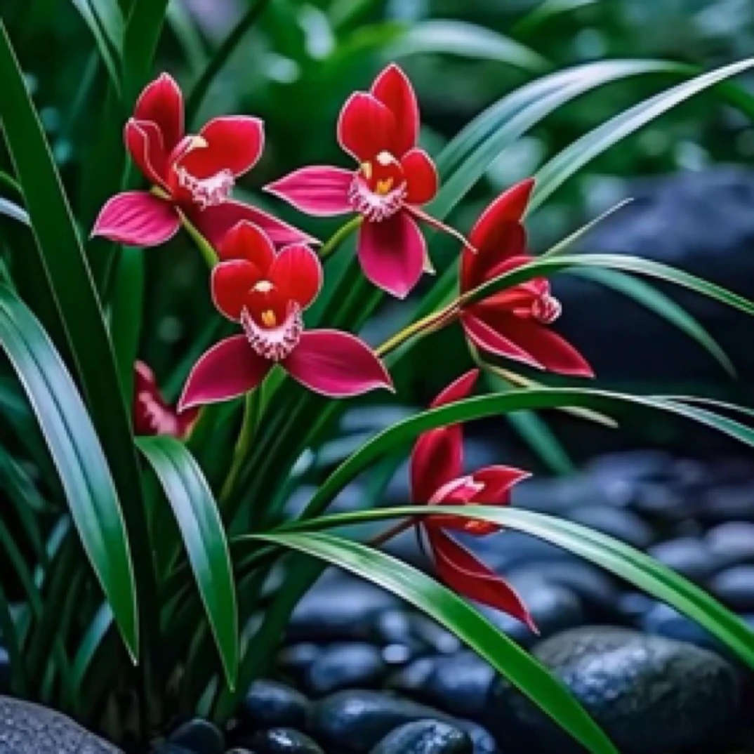 小喇叭 红霞 浓香型 好养易活自家兰棚养植