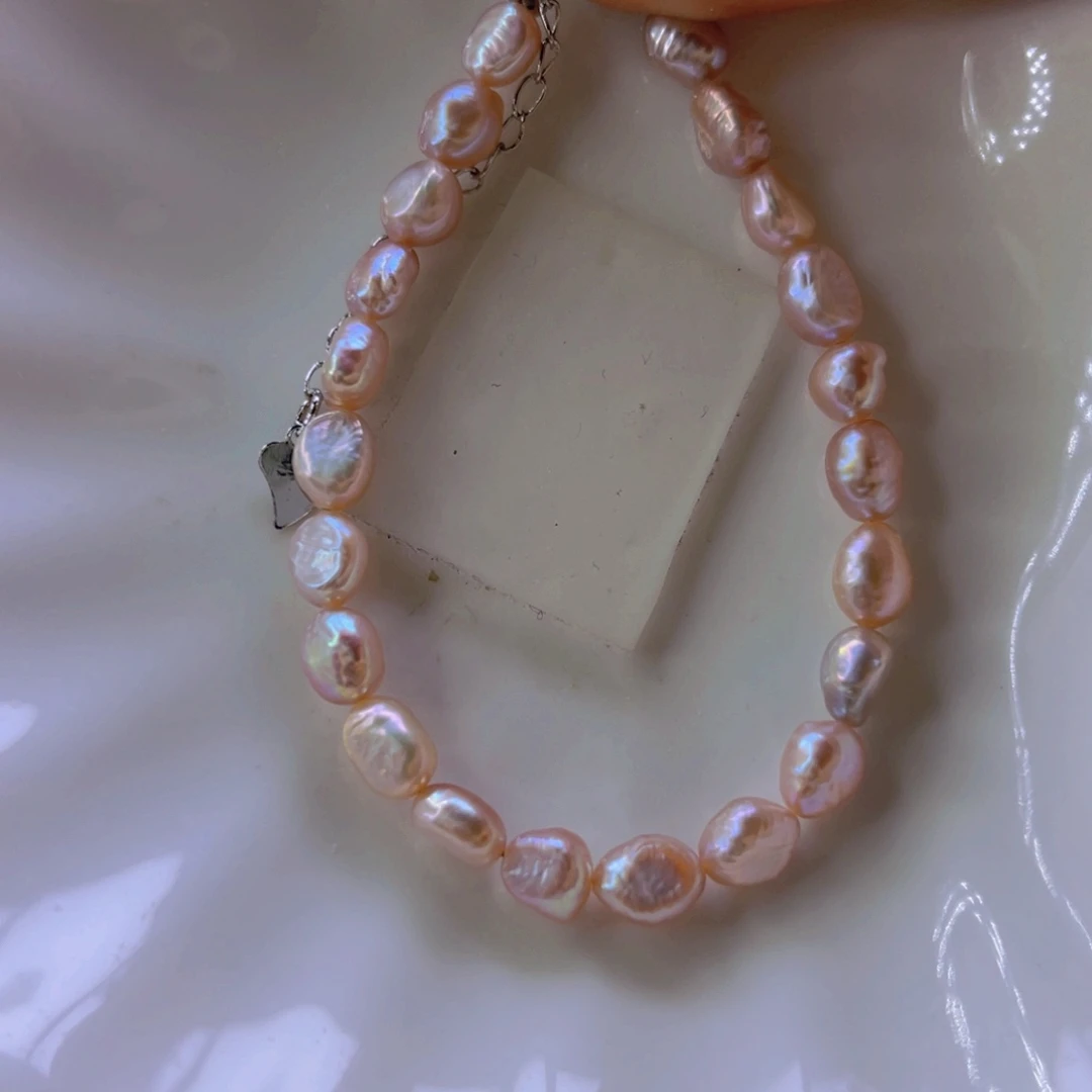 淡水珍珠手绳合金