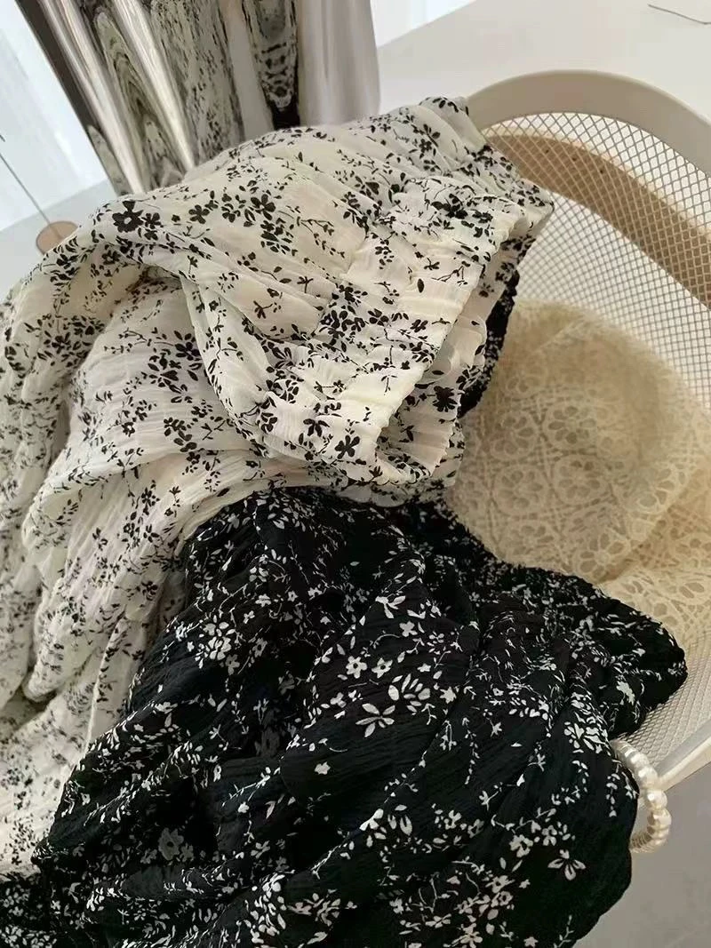 大荣家 韩系穿搭显瘦复古碎花裙