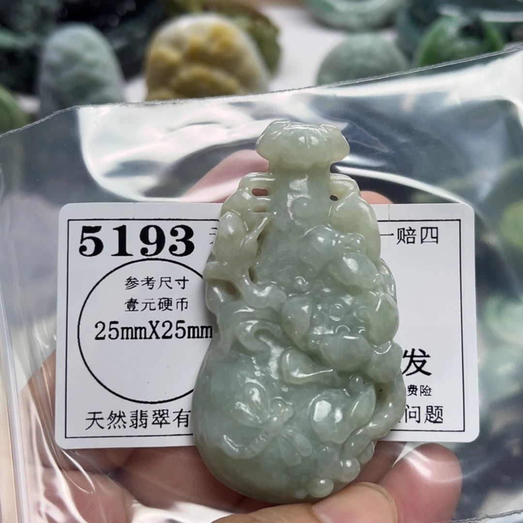 翡翠未镶嵌颈饰5193