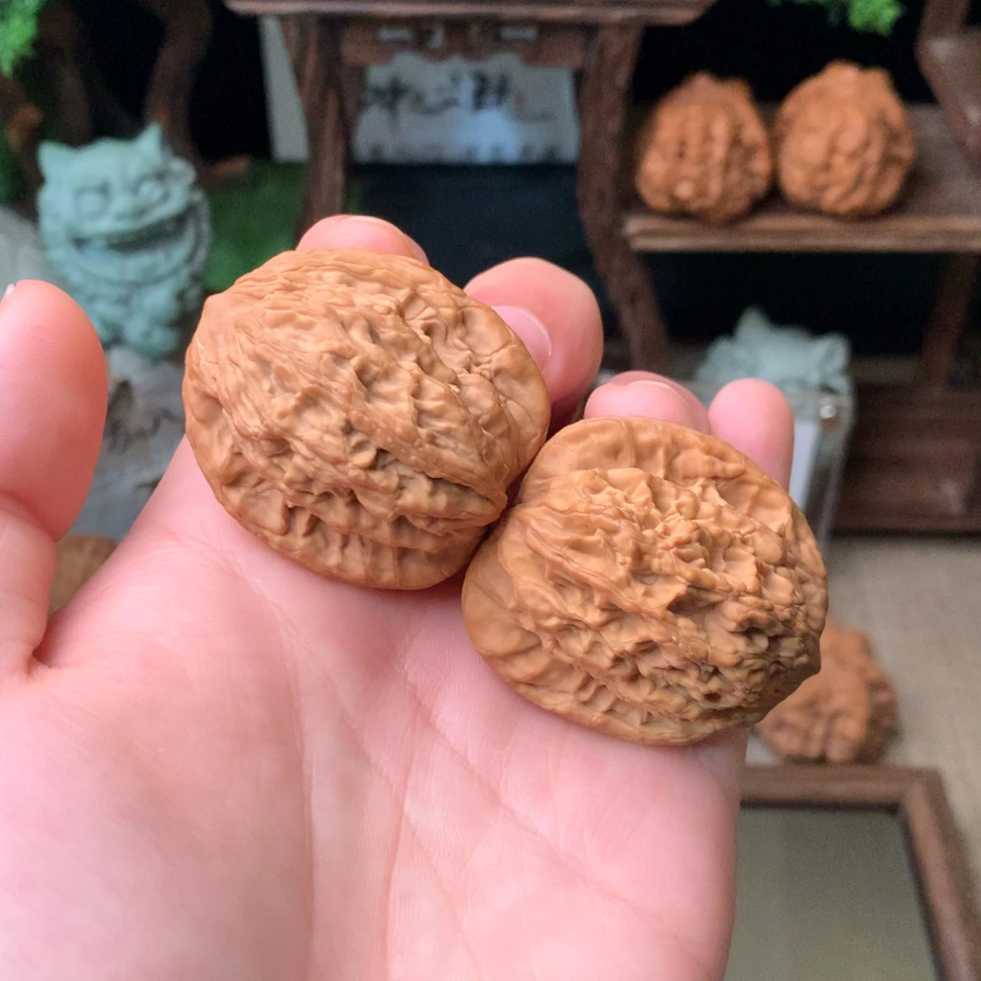 文玩核桃把件39尺寸全品虎头
