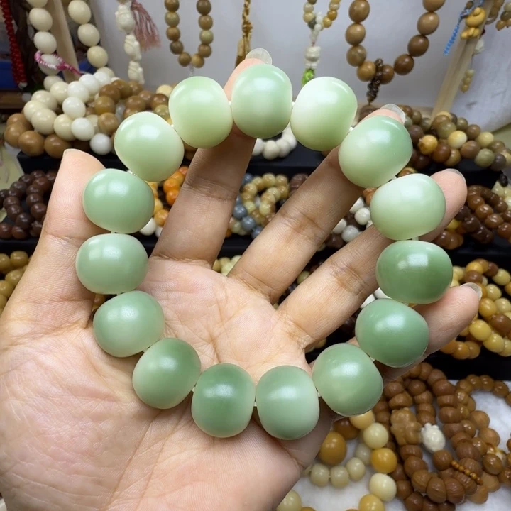 许***愿菩提根/象牙果手串卡18干磨
