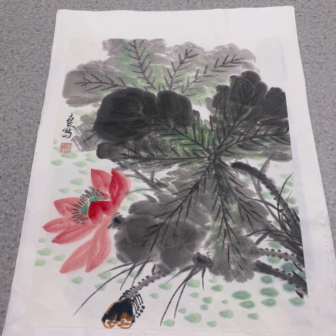 国画1.4平尺纯手绘国画作品