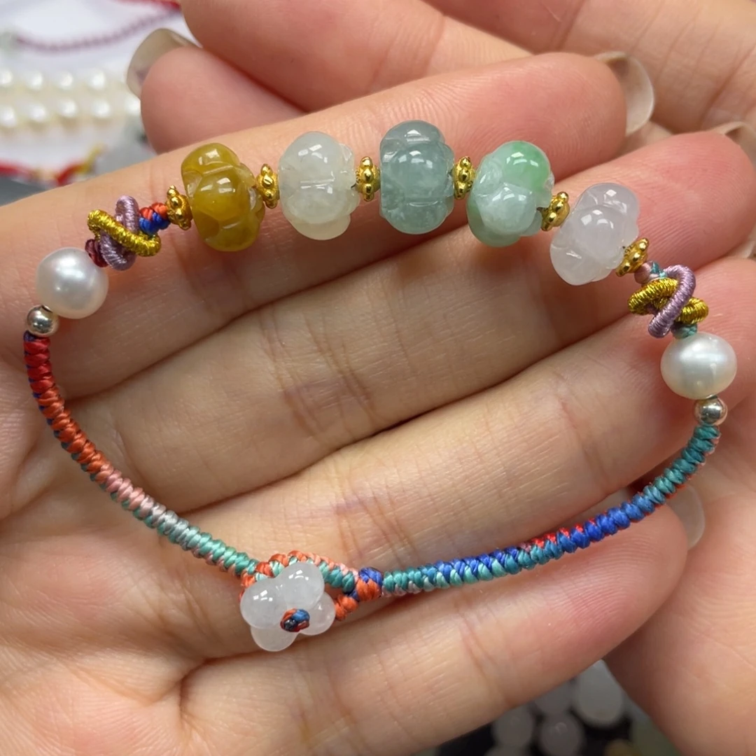 翡翠未镶嵌手绳16.5手围