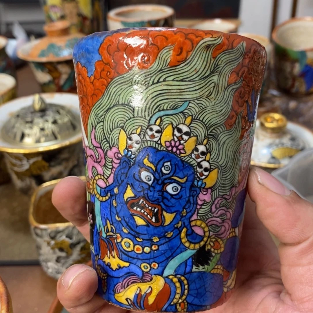 手工制作的一款大黑天杯