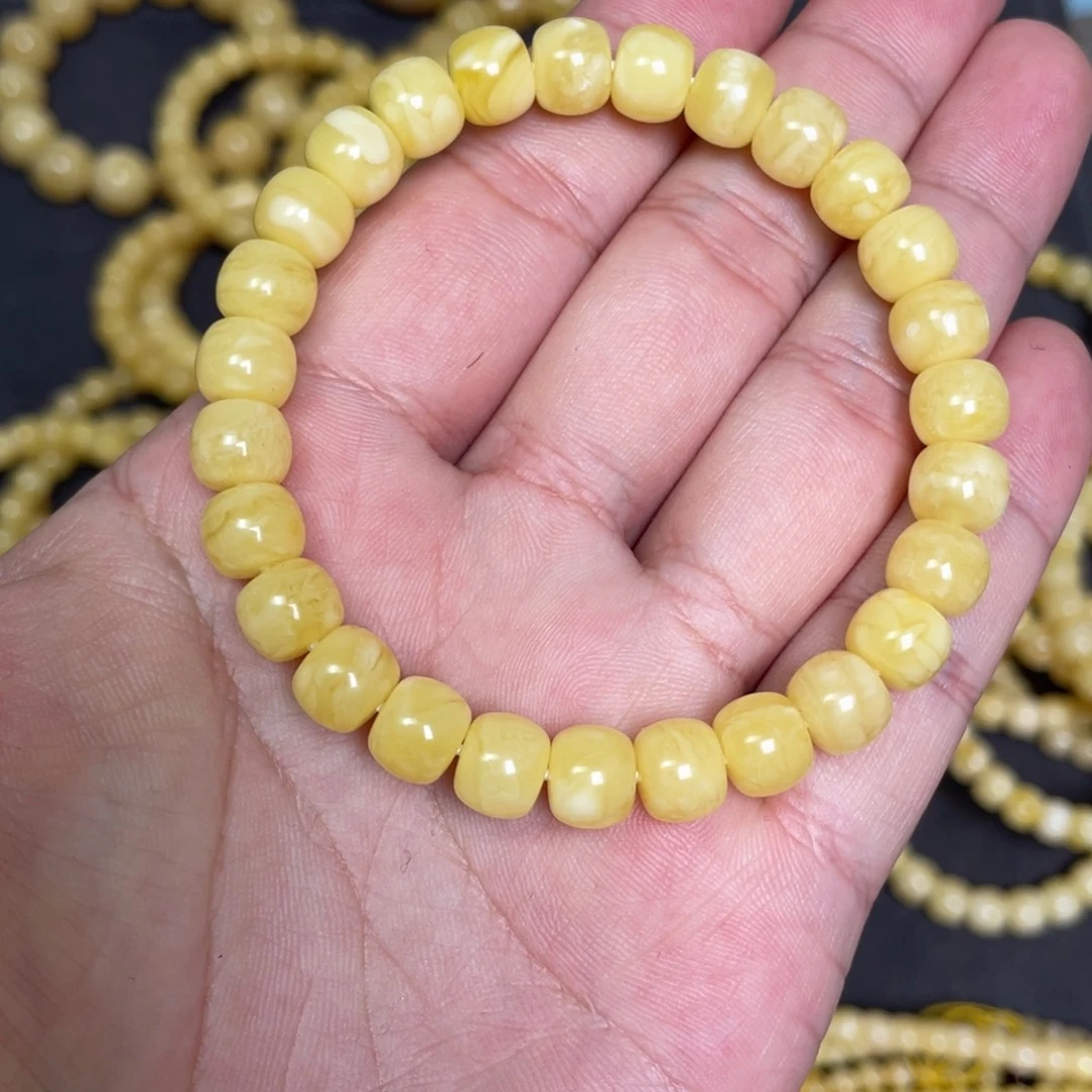 蜜蜡未镶嵌裸石蜜蜡手串8.6mm