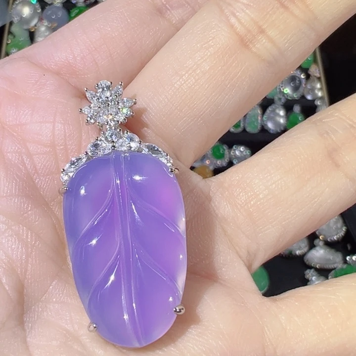 吊坠925银合成碳硅石