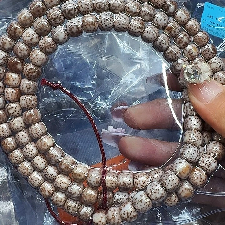 星月菩提手串493王者粉皮遇华星月菩提98桶108