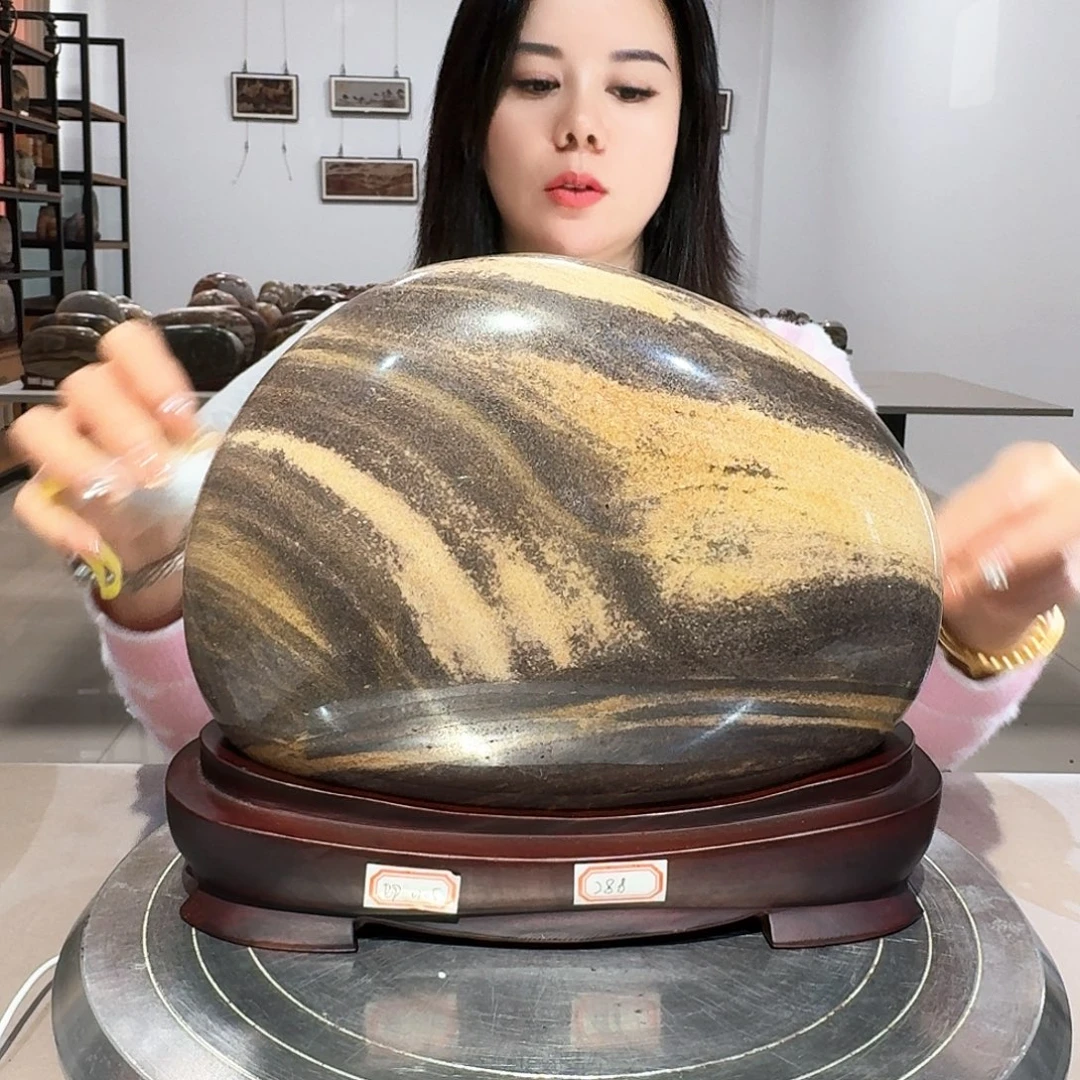 25×21×10 长江画面石摆件