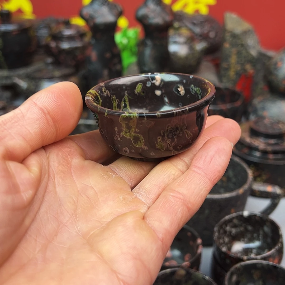 梅花玉鱼缸石茶周边微瑕不退不换