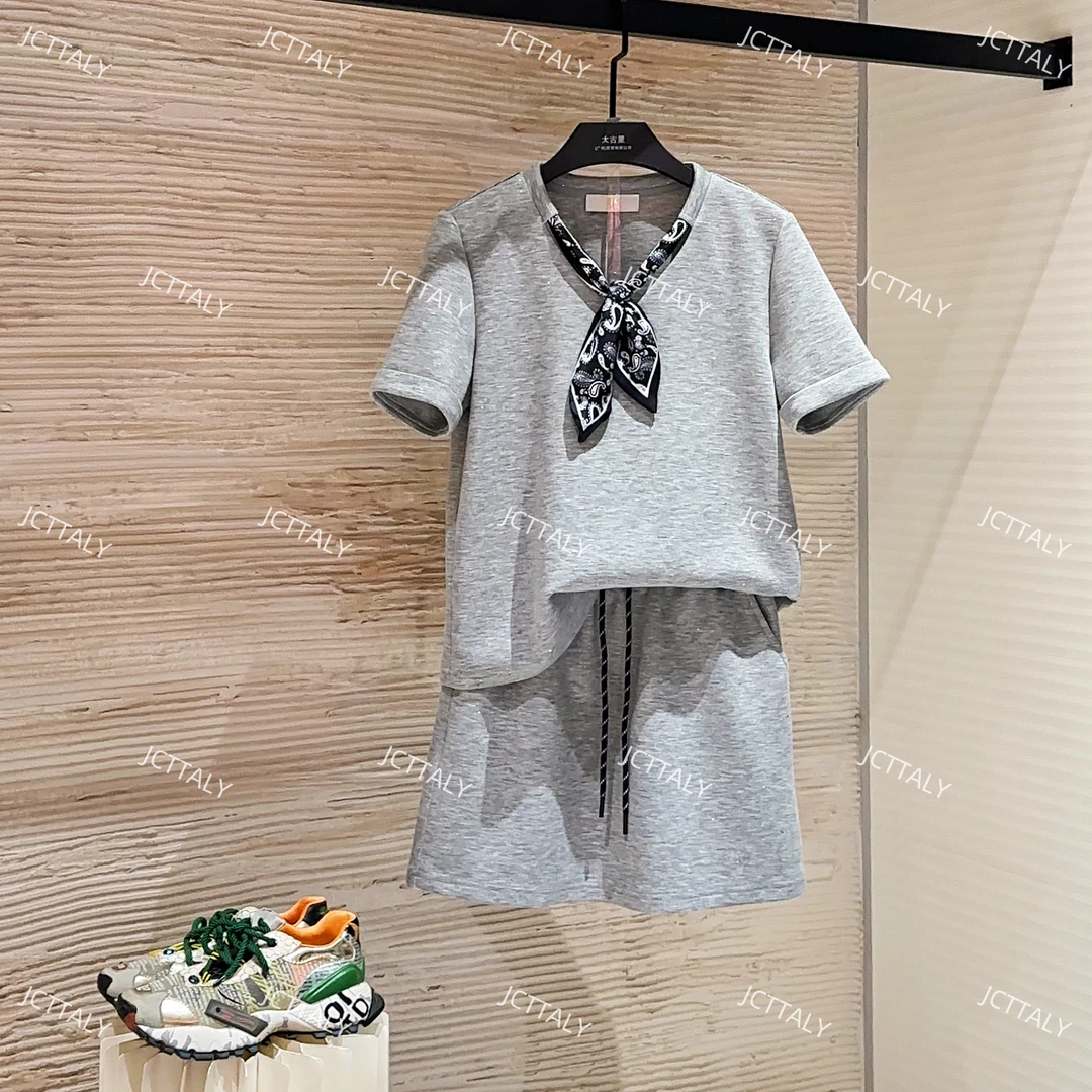 【宠粉价 】夏季新款波点领带两件套显瘦套装裙裤TZ-138