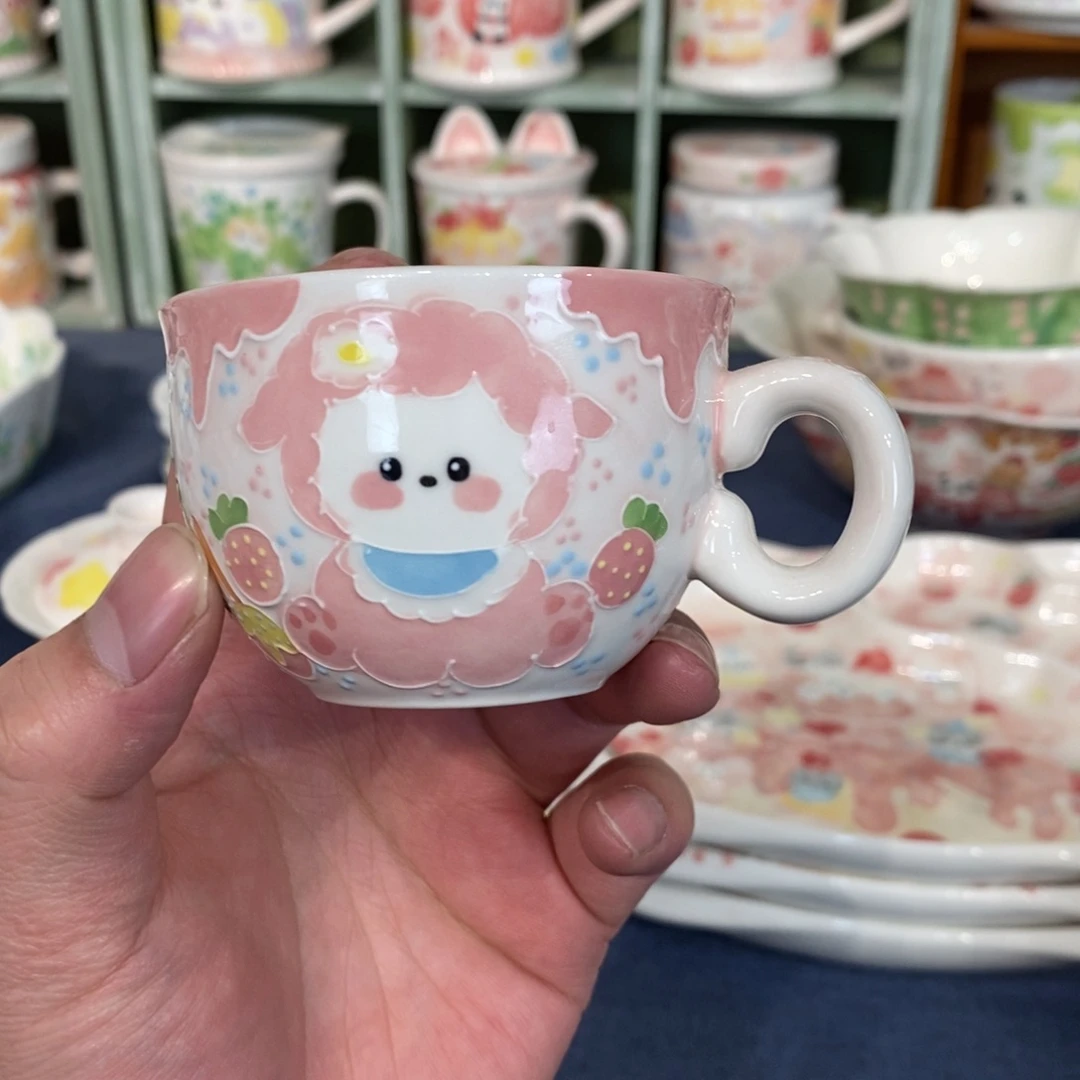 瓷片小羊茶杯福利