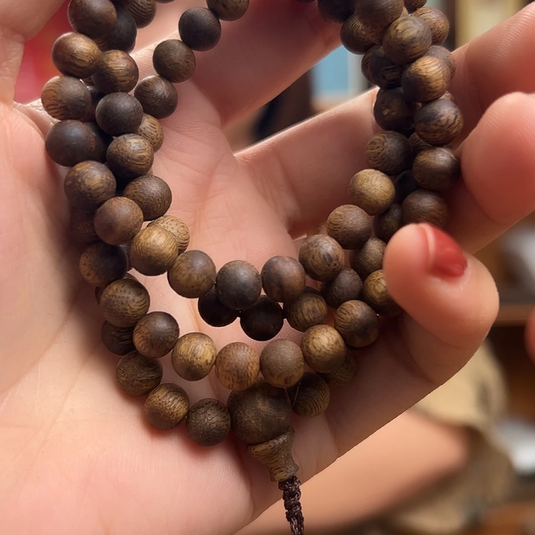 沉香手串棋楠卡七圆珠多圈 多样性发一