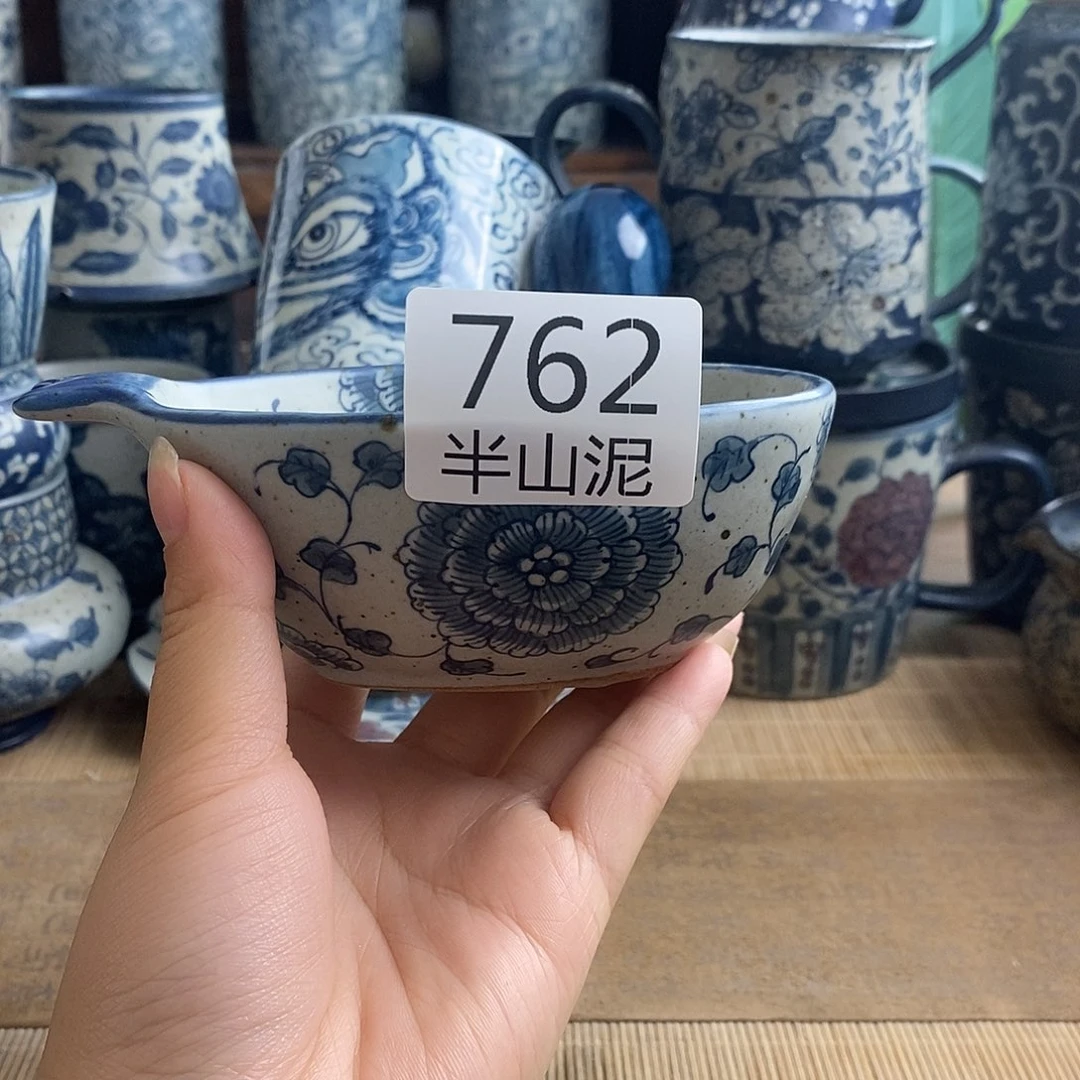 手工手绘青花高温陶瓷