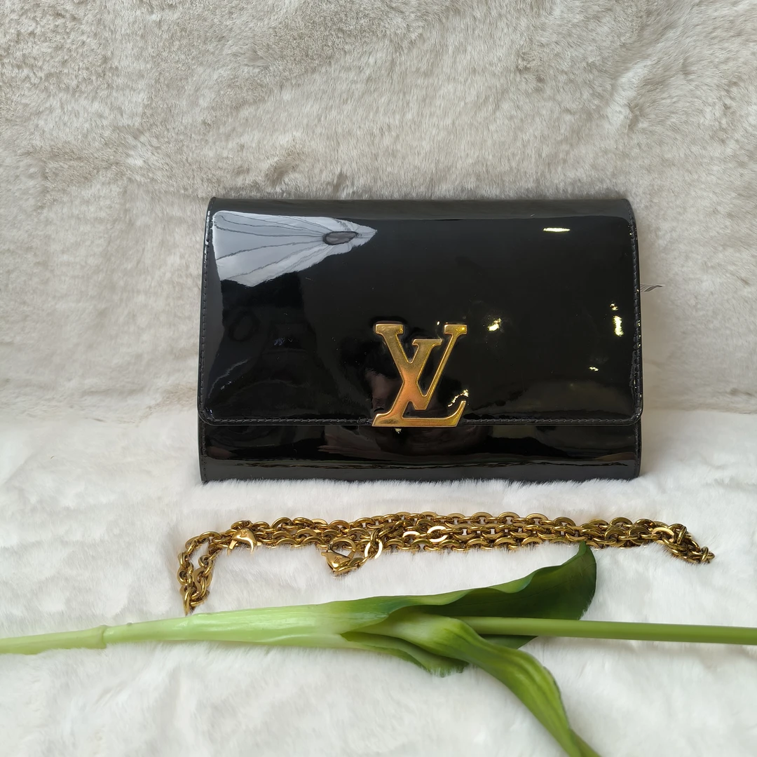 95新 LouisVuitton/路易威登 魔镜SY/路易威登黑金box牛皮单肩包