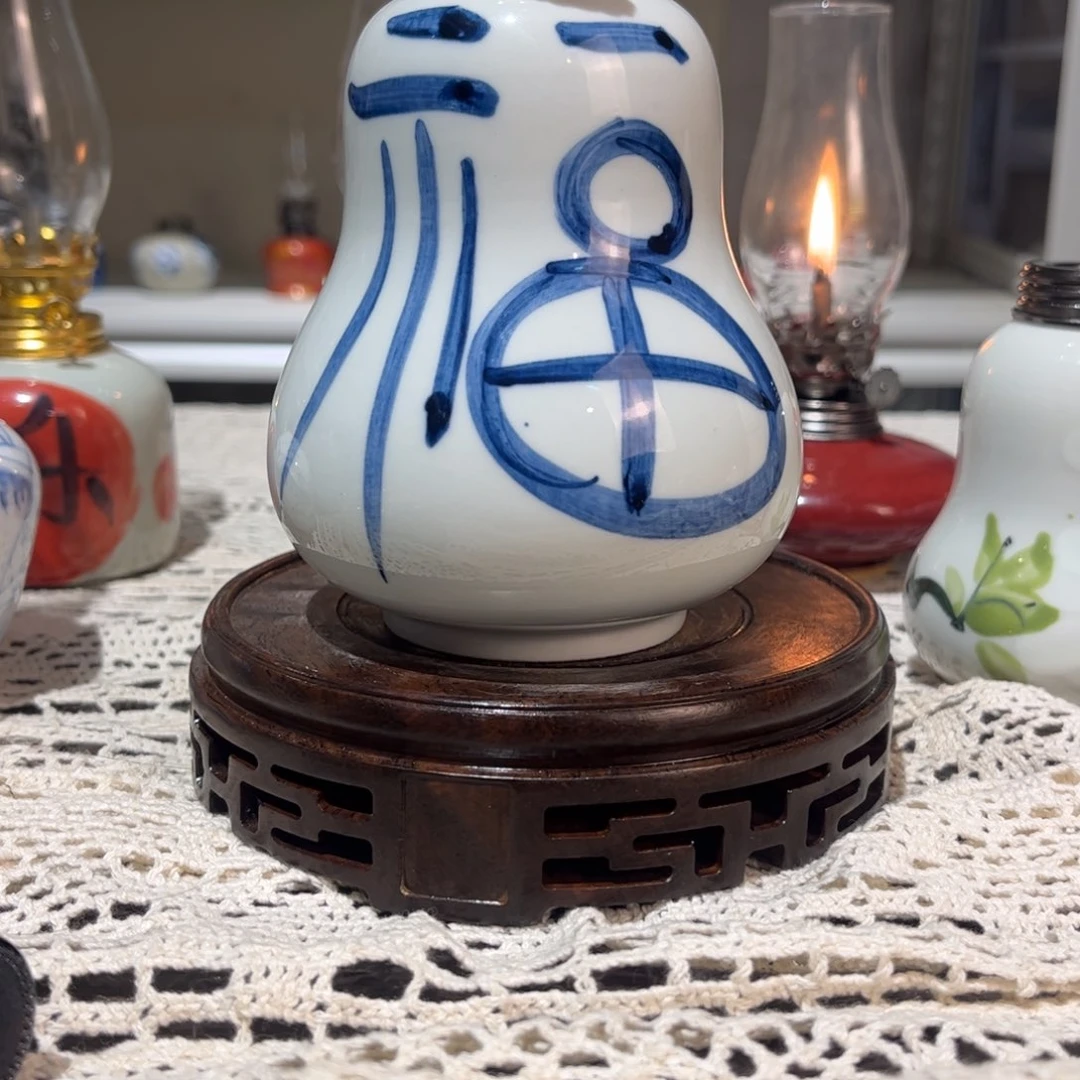 摆件景德镇陶瓷香薰灯