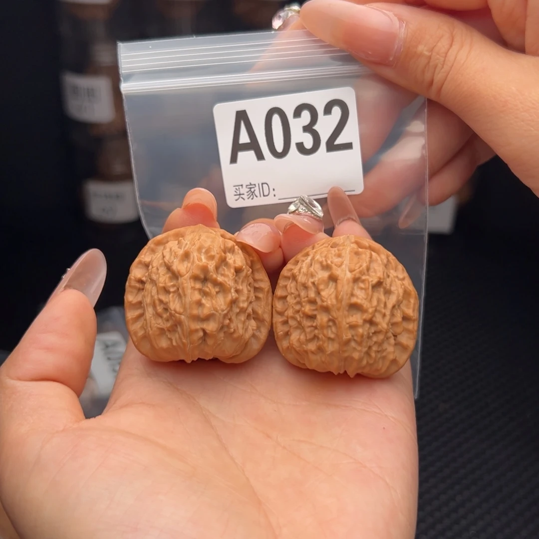 吊坠文玩核桃白狮子38全品