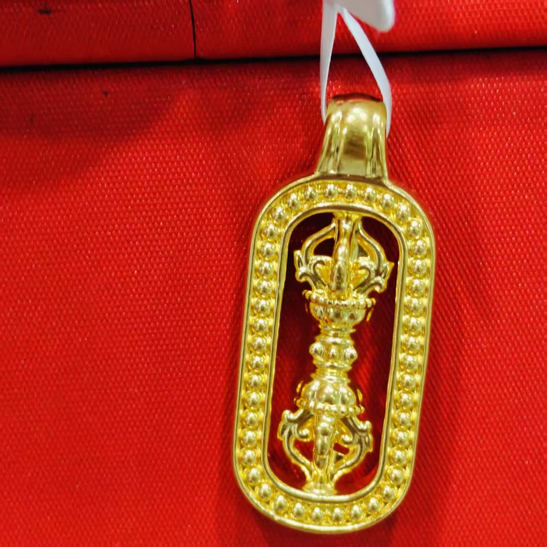 【思思专享】足金999饰品 金刚杵吊坠 XP 0.48