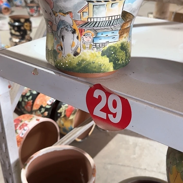 甲***方花盆红泥景德镇陶瓷