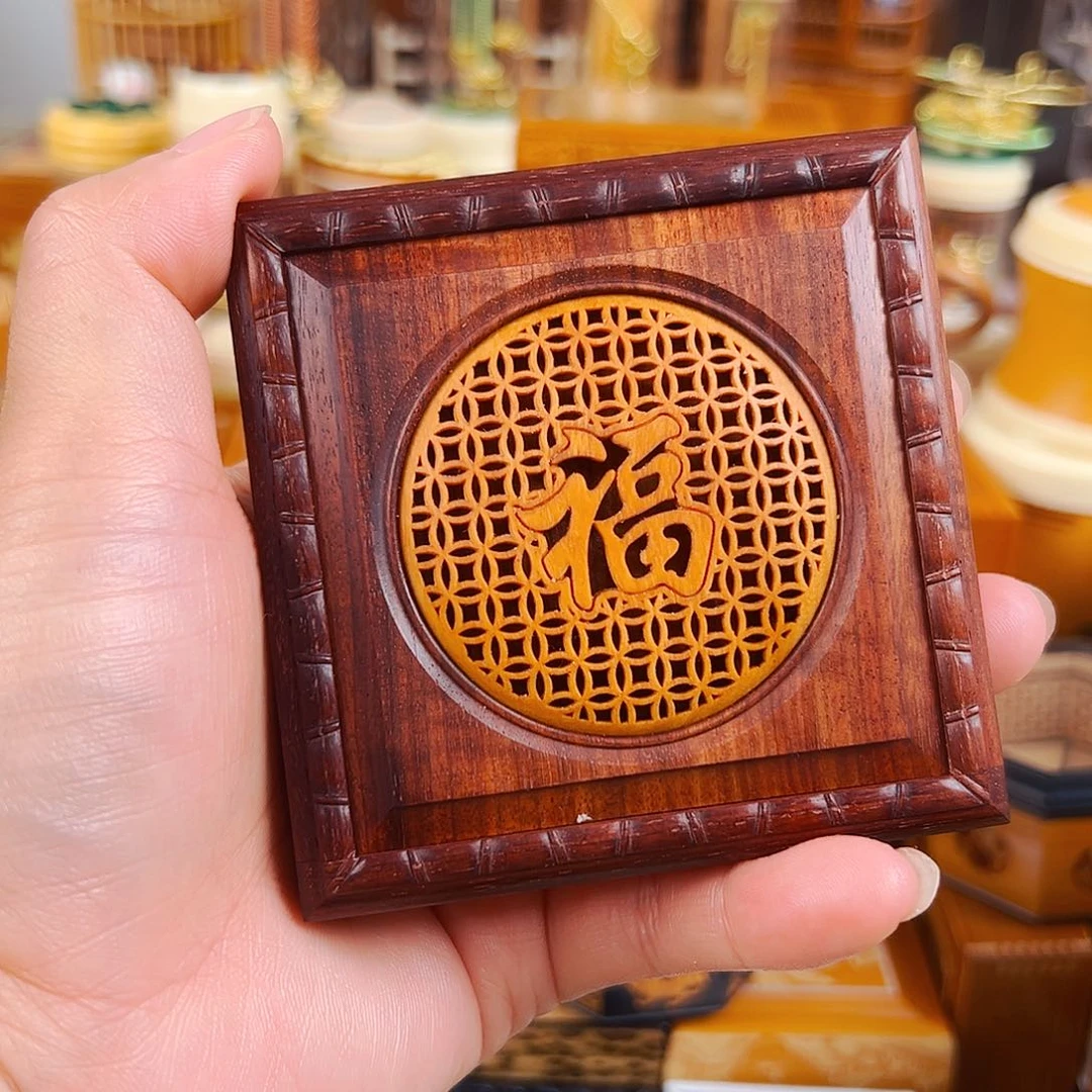 竹福利款红木福字黄蛉盒➕大黄蛉