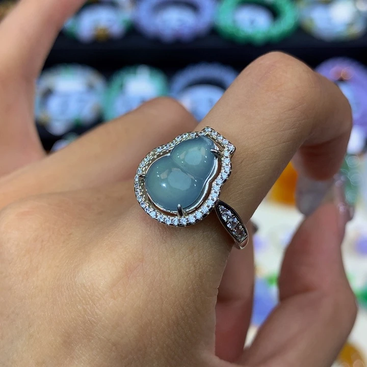 银S925镶嵌手串翡翠翡翠