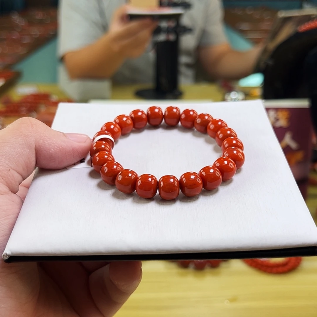 南红玛瑙未镶嵌手链