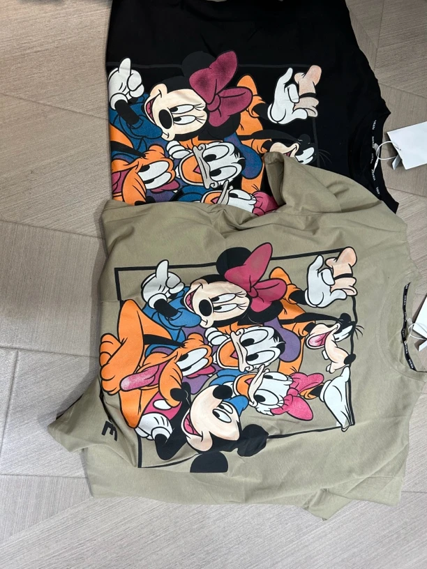 帽之都卡通米奇图案宽松短袖